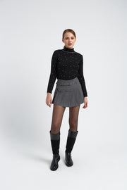 JUPE SHORT MODE PAULINE ANTHRACITE